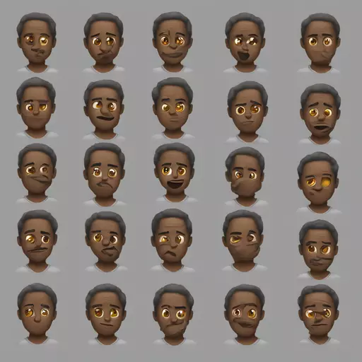 BlewChew going from soft to hard emoji