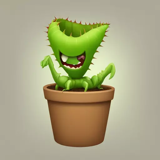 Venus flytrap emoji
