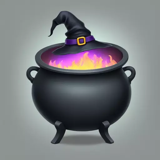 witch cauldron emoji