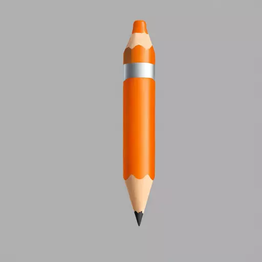 krayola pensil orange color emoji