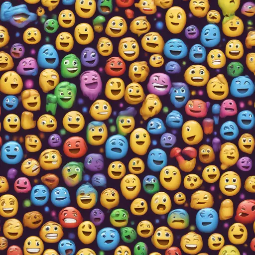 Drehleuchte bunte farben emoji