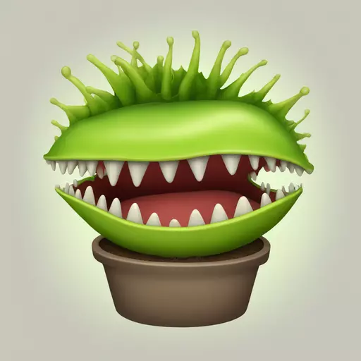 Venus flytrap emoji
