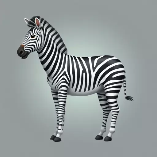Zebra full body emoji