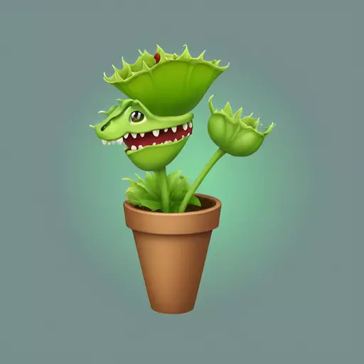 Venus flytrap emoji