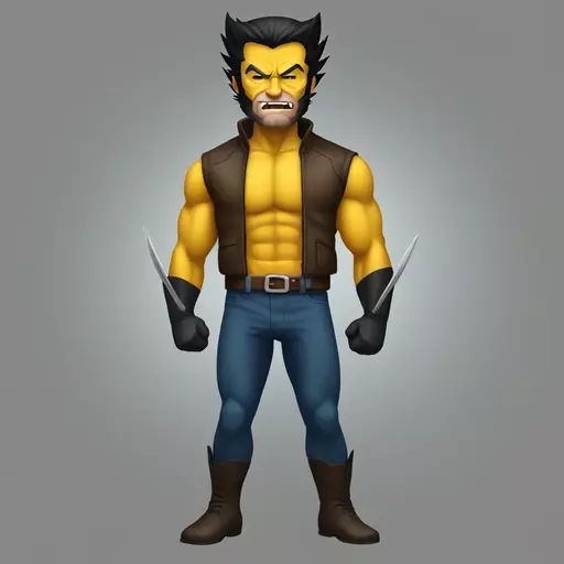full body wolverine emoji