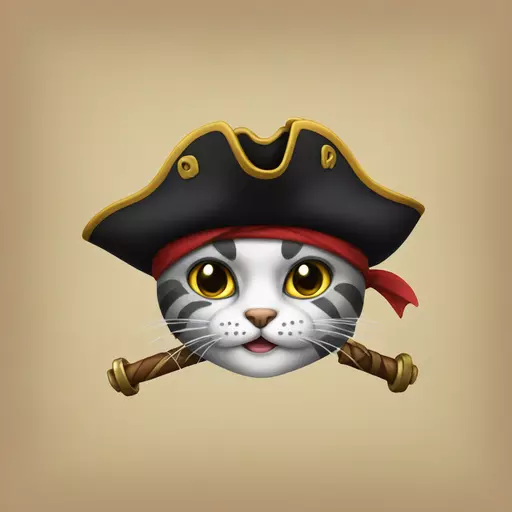 cat pirate emoji