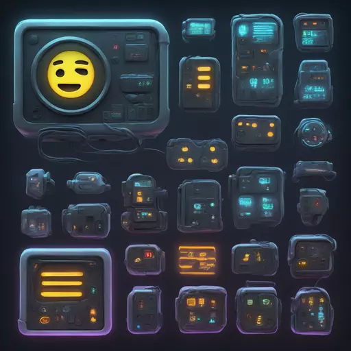 A futuristic version of "909" with glowing digital aesthetics. The numbers should look like they are part of a cyberpunk interface, with sleek edges, neon light effects, and a high-tech vibe that makes it look advanced and unique. emoji