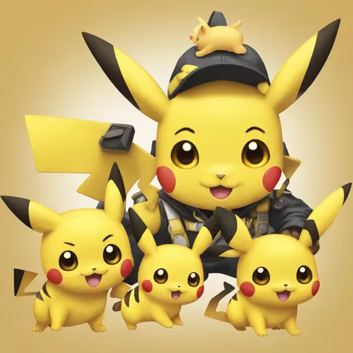 Pichu, Pikachu and Raichu emoji