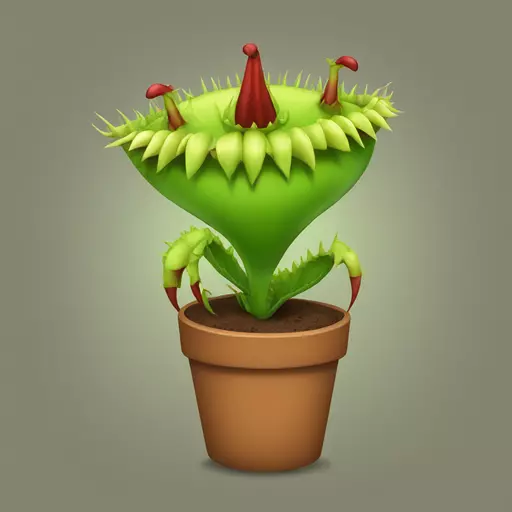 Venus flytrap emoji
