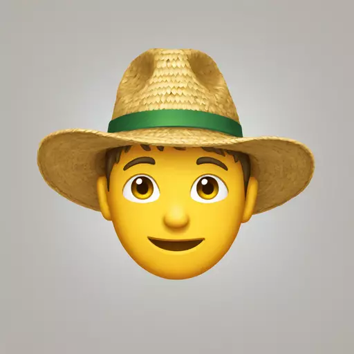 straw hat emoji