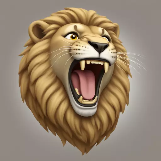 roaring lion emoji