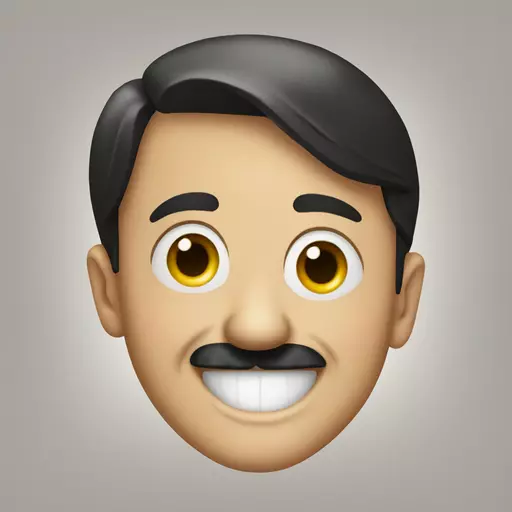 Hitler smile emoji
