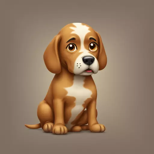 Dog pooping emoji