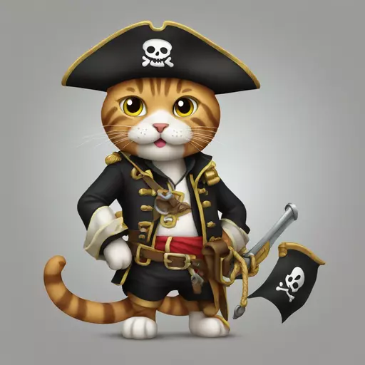 cat pirate emoji