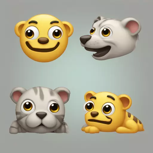 make me a lazy emoji with a 🦎 on the right and on the left emoji