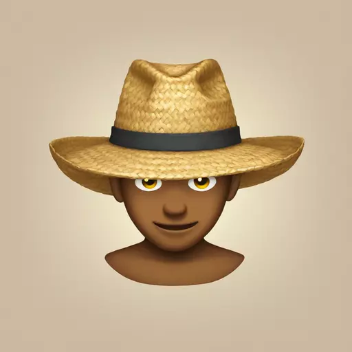 straw hat emoji