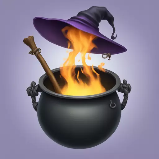 witch cauldron emoji