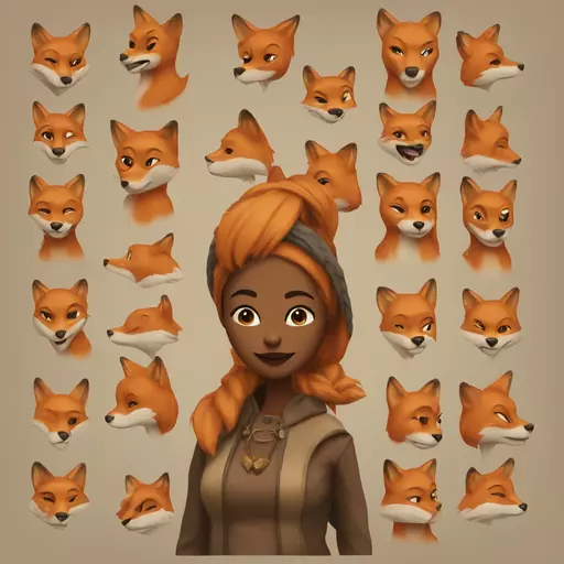 Fox woman emoji