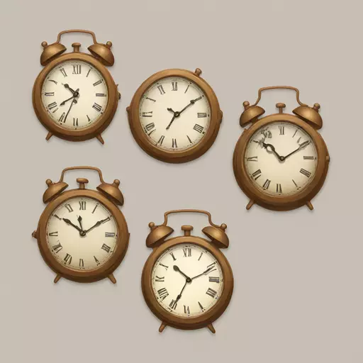 Three Old Clocks  emoji