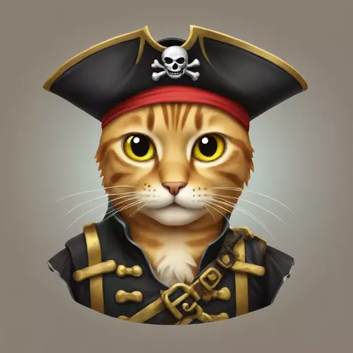 cat pirate emoji