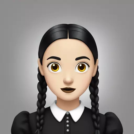  Wednesday Addams emoji