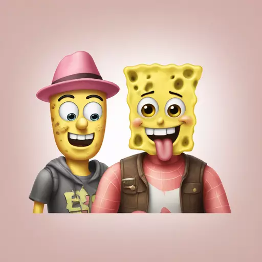 Spongebob and Patrick emoji