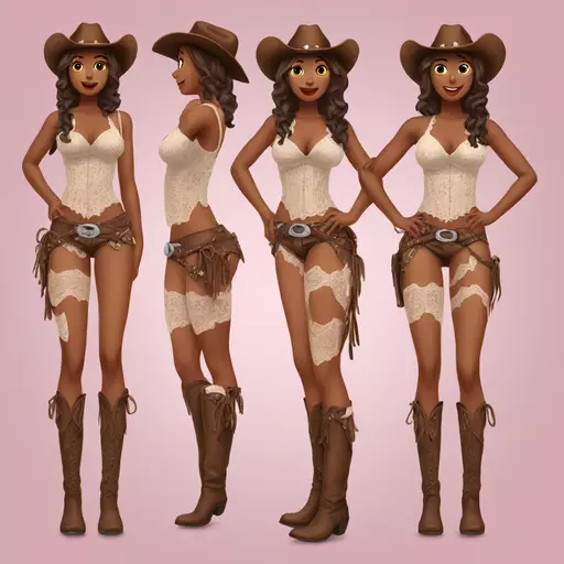 Lingerie cowgirl emoji emoji