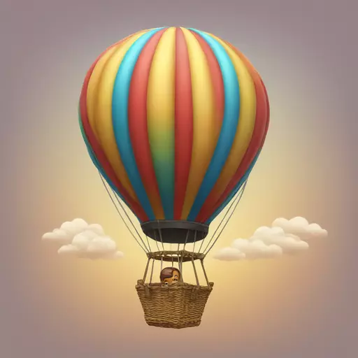 hot air balloon emoji