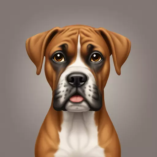 Boxer chien emoji