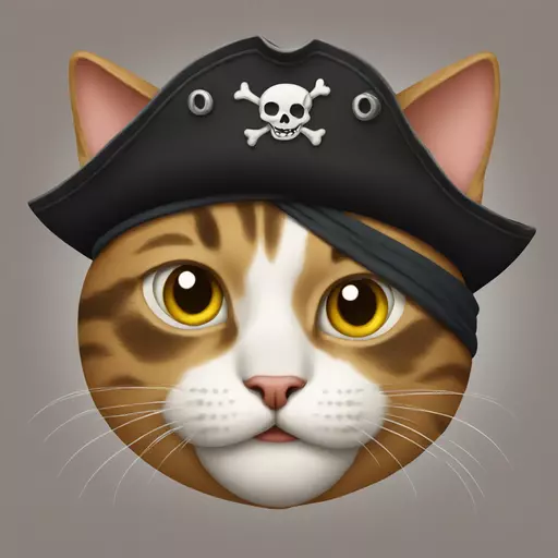 cat pirate emoji