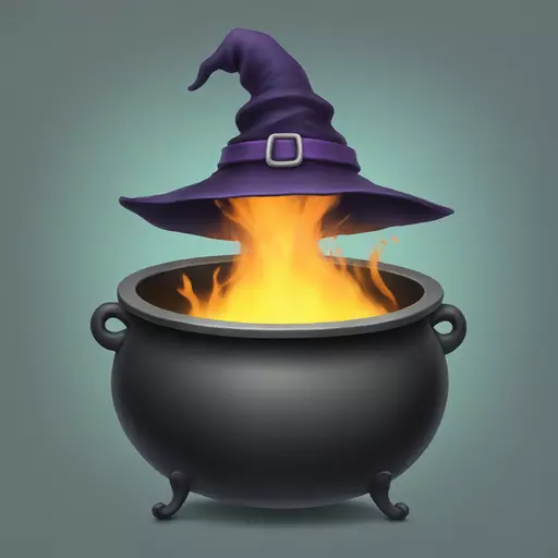 witch cauldron emoji