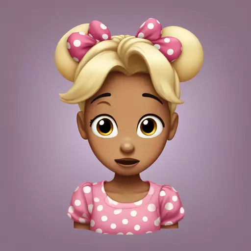 Minnie crying emoji