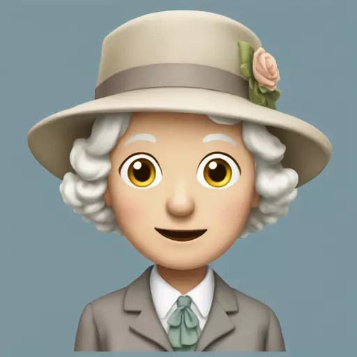 Miss Marple sweet cheeky clever emoji