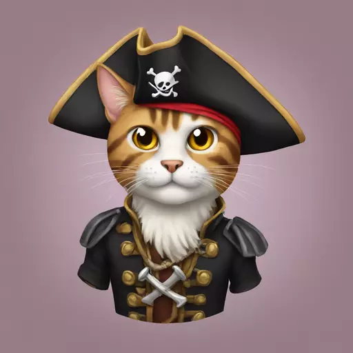 cat pirate emoji