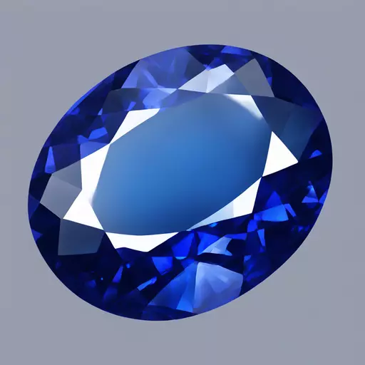 sapphire oval gem emoji