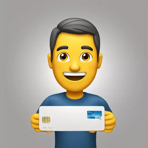 cliente molesto por su tarjeta de crédito emoji