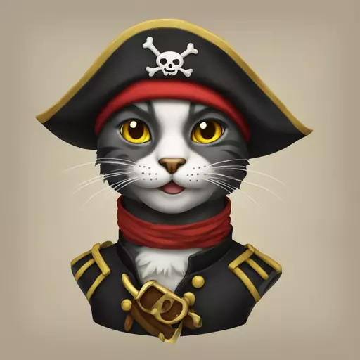 cat pirate emoji