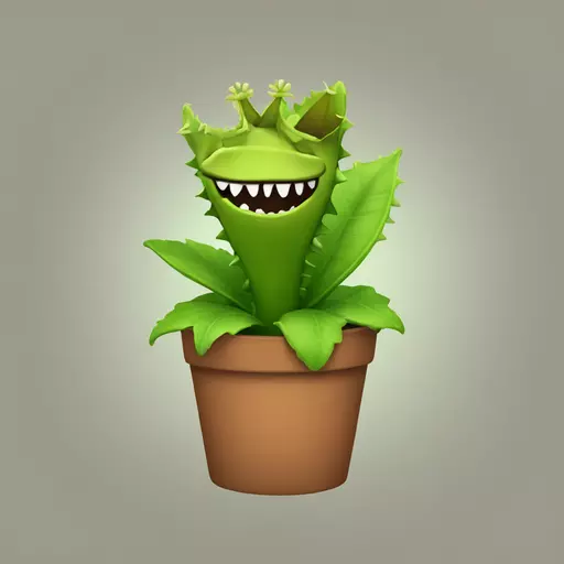 Venus flytrap emoji