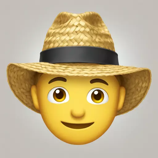 straw hat emoji