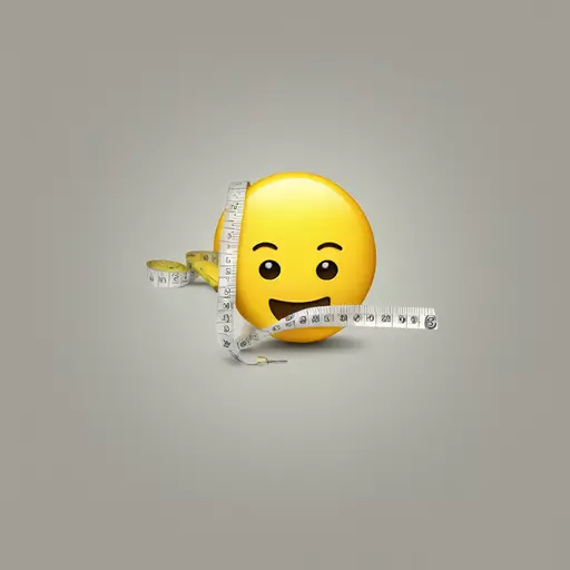 create an emoji with an strickthrough tape measure emoji