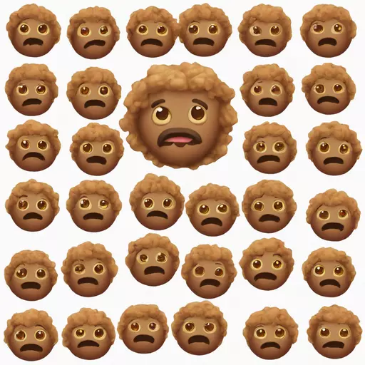 Cute meatballs emoji