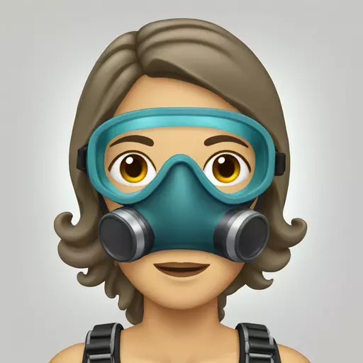 woman with diving mask emoji