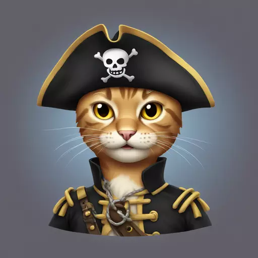 cat pirate emoji
