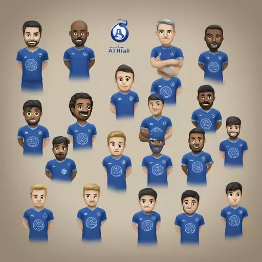 The slogan of the Al Hilal team emoji