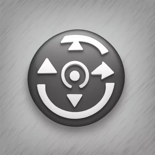 reload round arrow icon, bw style emoji