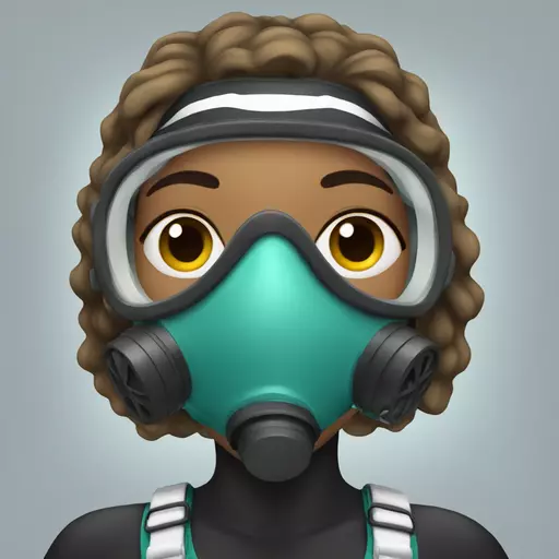woman with diving mask emoji