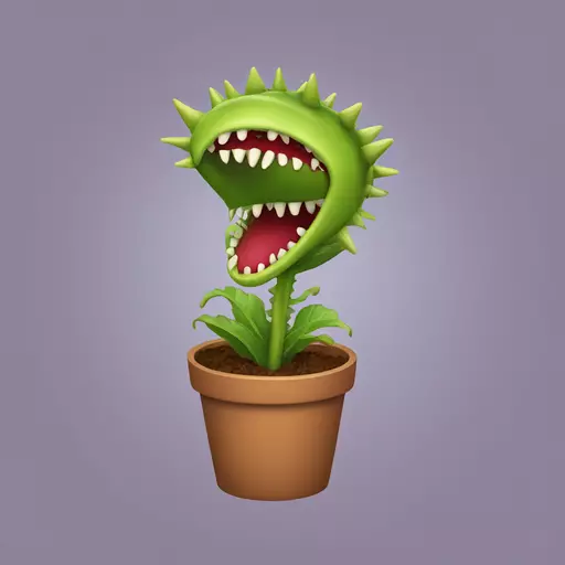 Venus flytrap emoji