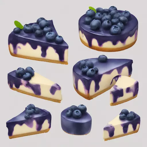 blueberry cheesecake emoji