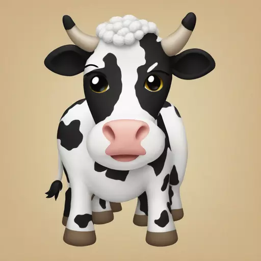 cow crochet emoji