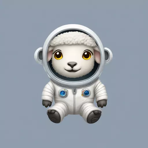 sheep in spacesuit emoji